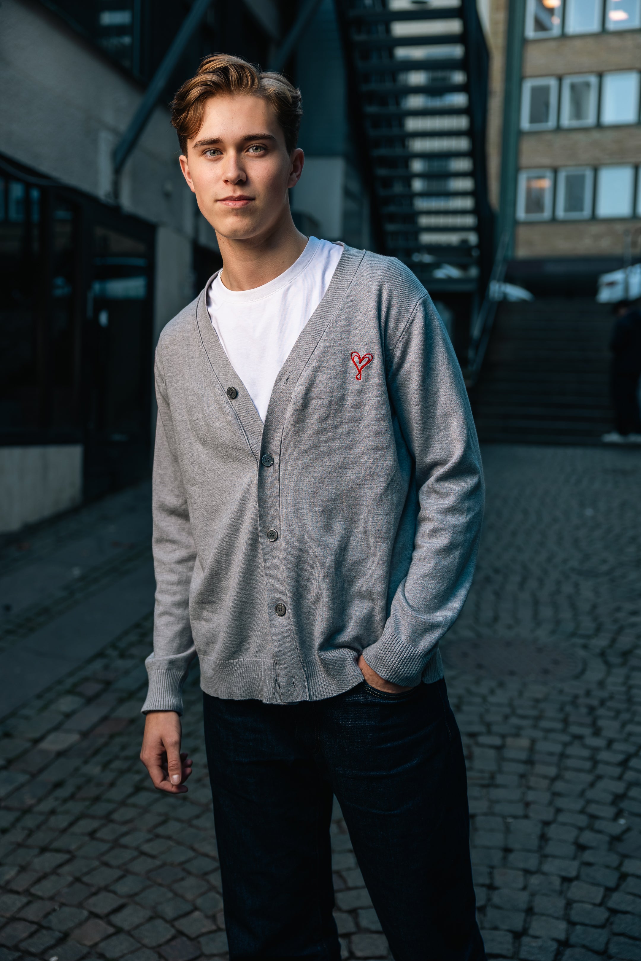 Men´s Cardigan Grey
